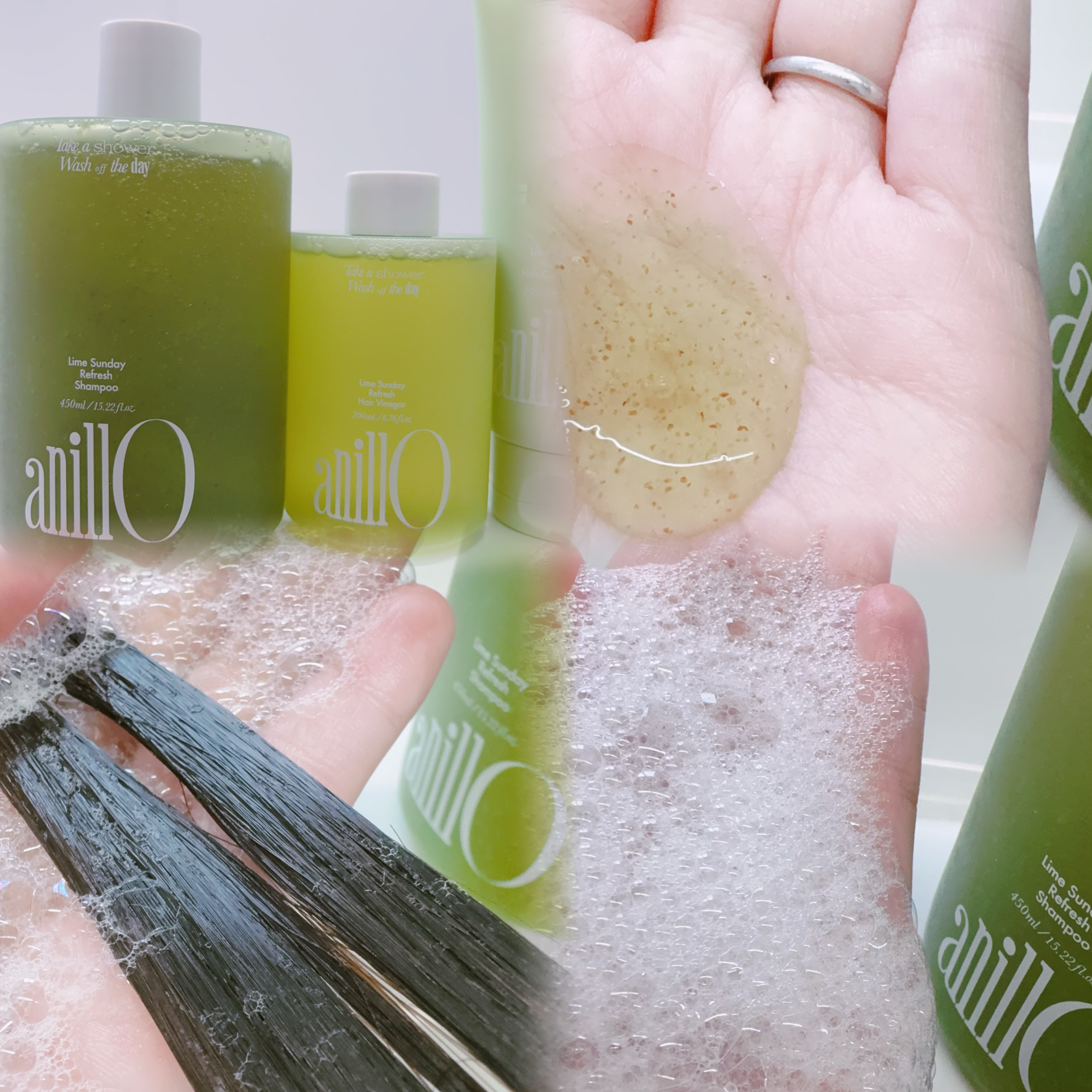 ライムサンデー リフレッシュヘアービネガー/ANILLO/頭皮クレンジングを使ったクチコミ（2枚目）