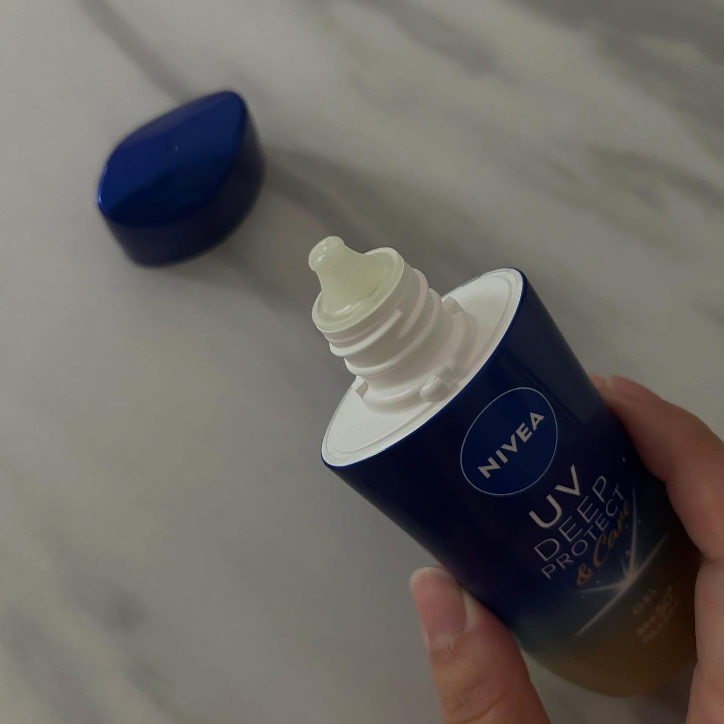 ニベアUV ディープ プロテクト＆ケア ジェル/ニベア/日焼け止めジェルを使ったクチコミ（2枚目）