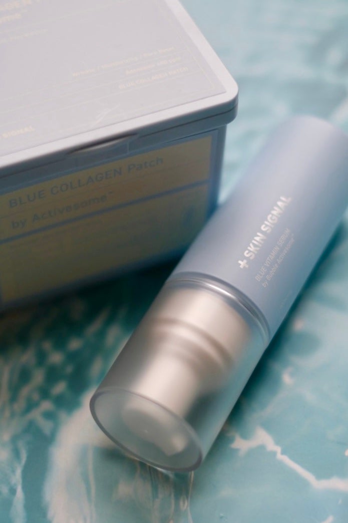 はち on LIPS 「「塗る」から「魅せる」へ。肌が目覚める30秒のブルービタミン体..」(1枚目)