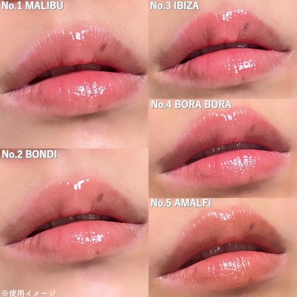 Sunset Dazzle Gloss Balm/unleashia/リップグロスを使ったクチコミ(4枚目)