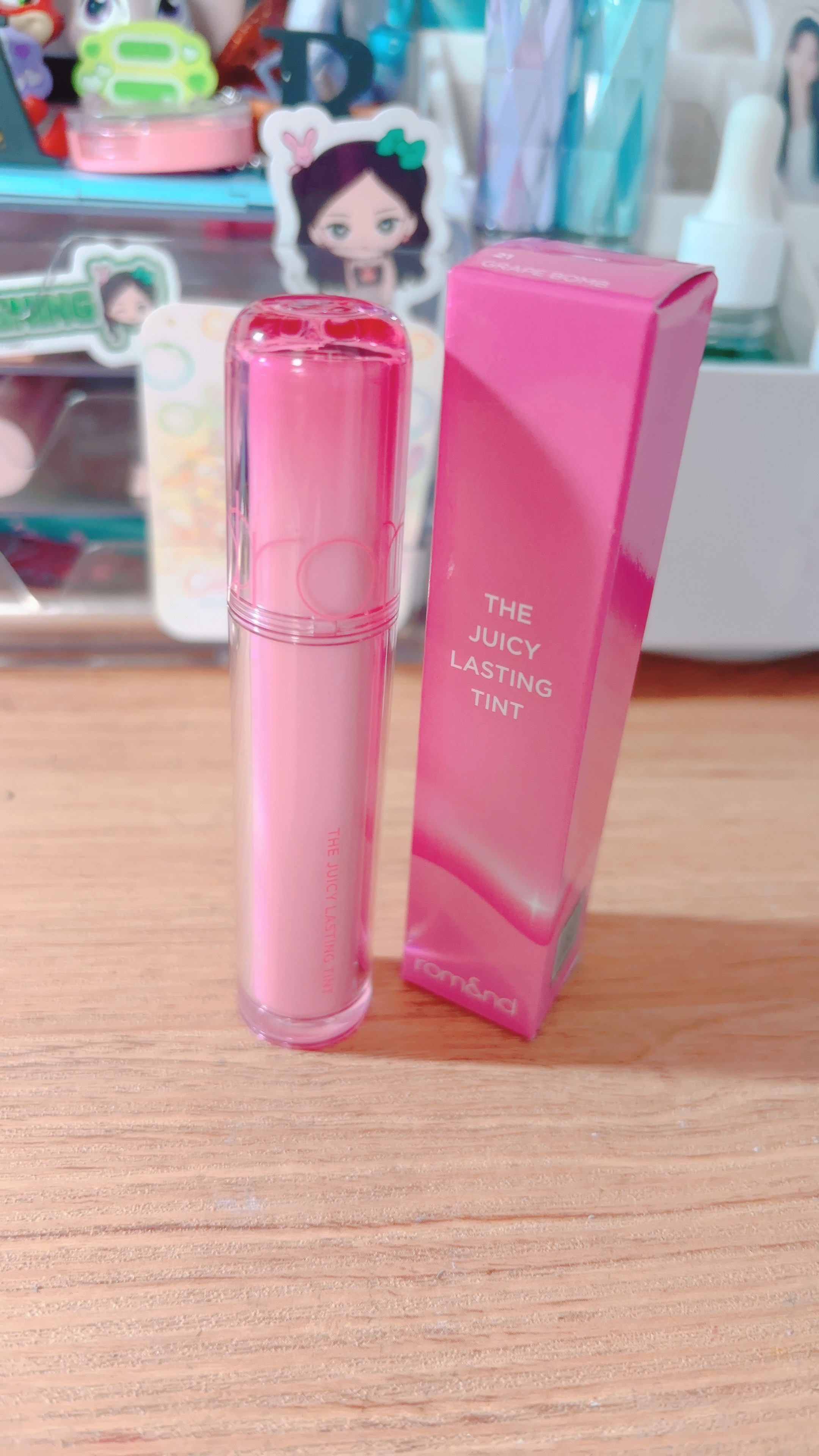 ザ ジューシーラスティングティント/rom&nd/リップティントを使ったクチコミ（2枚目）