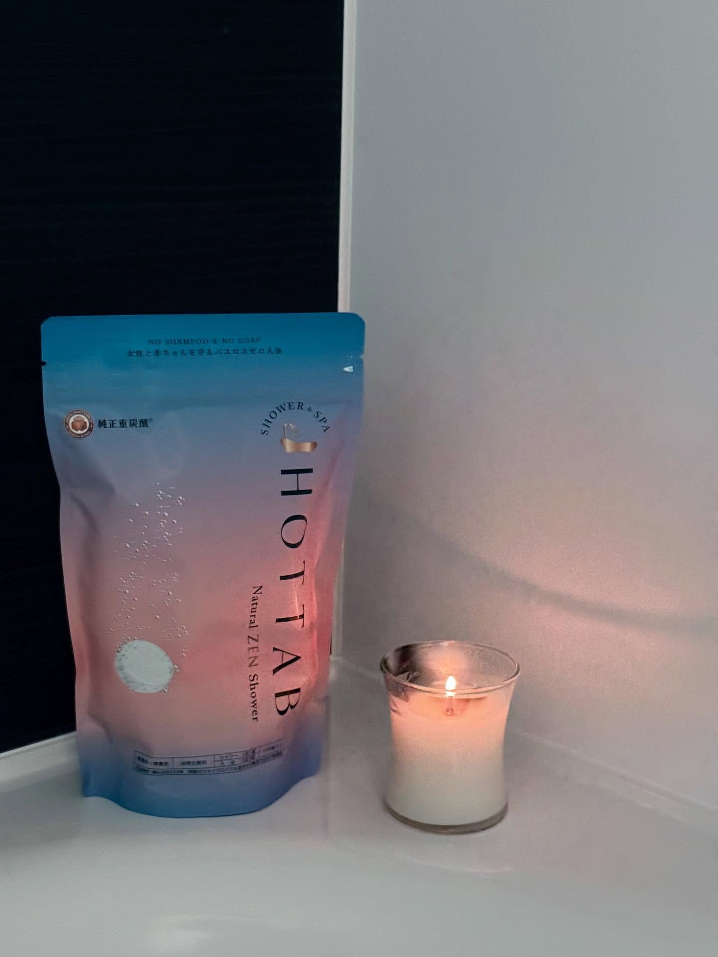 HOT TAB NATURAL ZEN SHOWER/HOT TAB/炭酸系入浴剤を使ったクチコミ（1枚目）