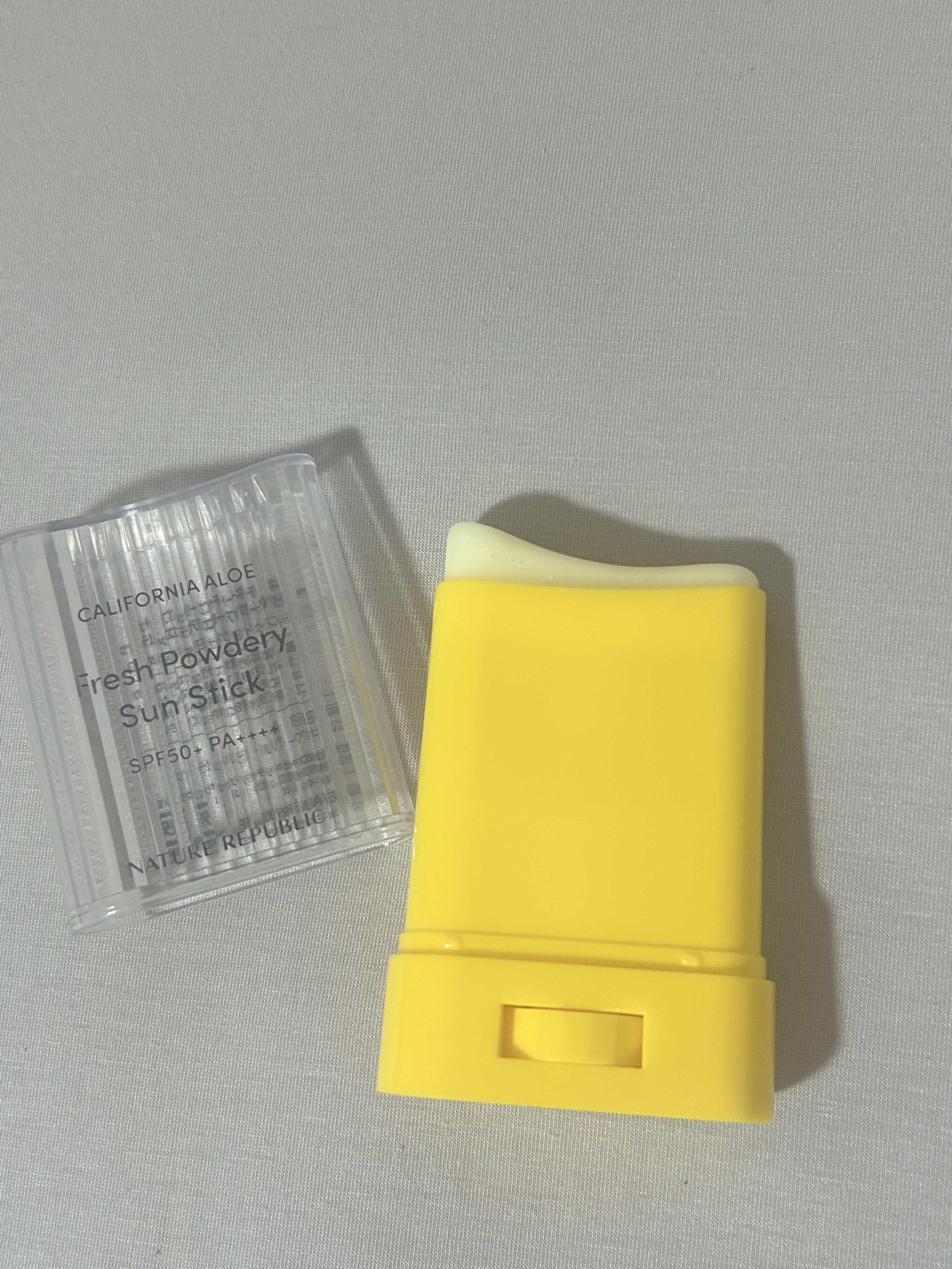 パウダリーUVアロエスティック/ネイチャーリパブリック/日焼け止めスティックを使ったクチコミ（2枚目）