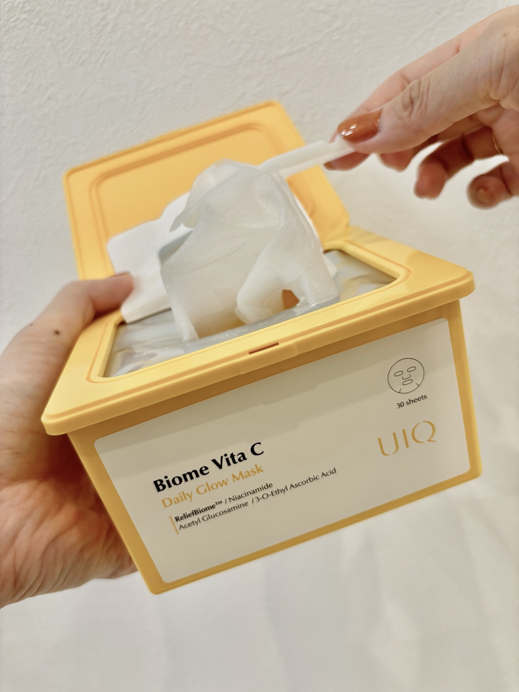 バイオームビタCグローデイリーシートマスク/UIQ/シートマスク・パックを使ったクチコミ（2枚目）