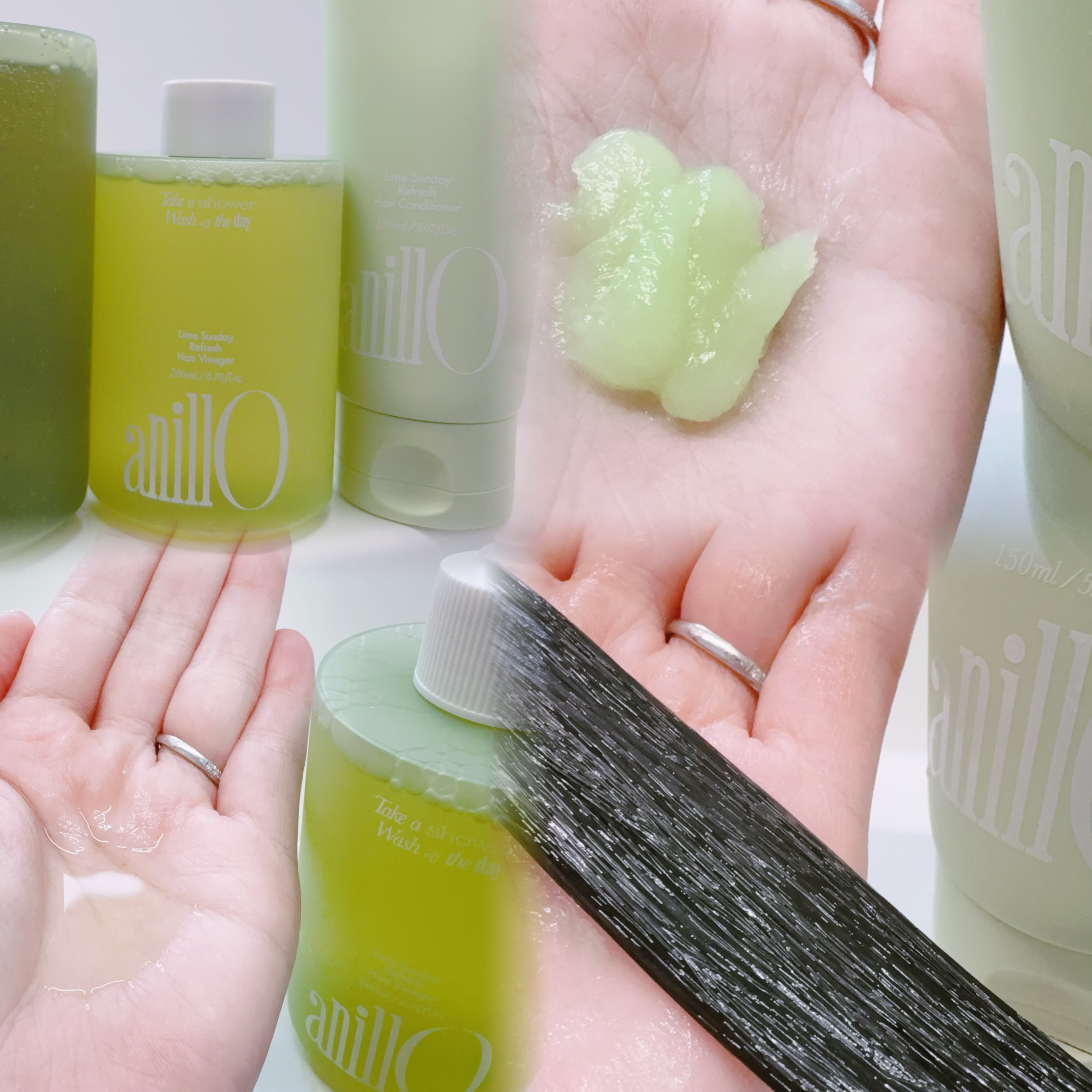 ライムサンデー リフレッシュヘアービネガー/ANILLO/頭皮クレンジングを使ったクチコミ（3枚目）