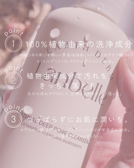 ナチュラルディープポアクレンザー/LANBELLE/その他洗顔料を使ったクチコミ(2枚目)