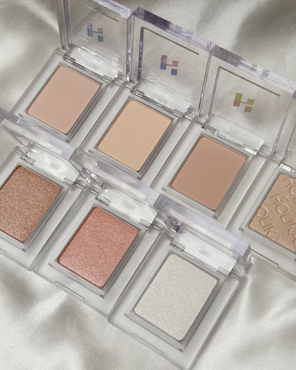 HOLIKA HOLIKA マイフェイブピースアイシャドウのクチコミ「HOLIKA HOLIKAのマイフェイブピースアイシャドウがとにかくかわいい🥰
単色シャドウ.....」(2枚目)