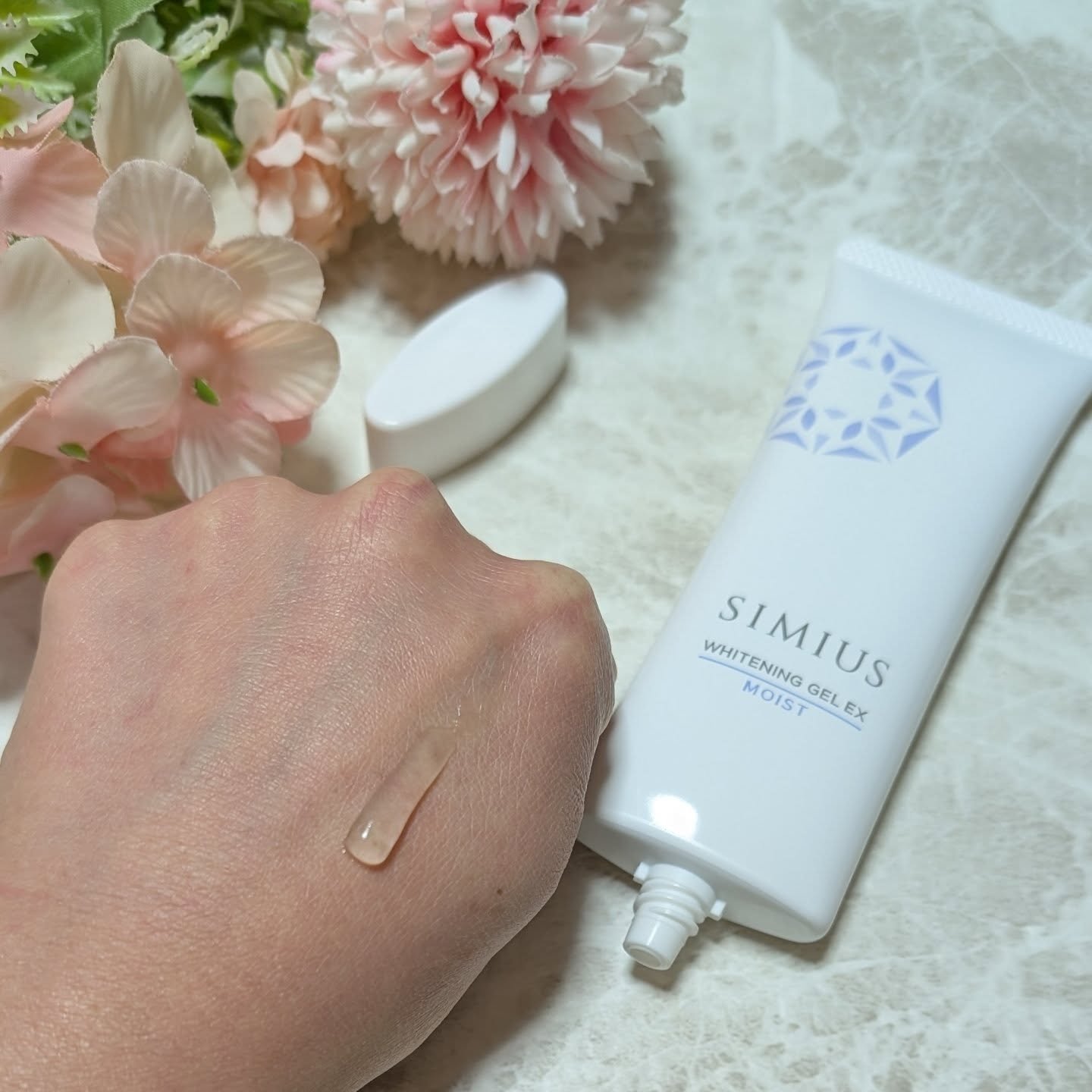薬用ホワイトニングジェルEX モイスト（しっとり）/シミウス/オールインワン化粧品を使ったクチコミ（3枚目）