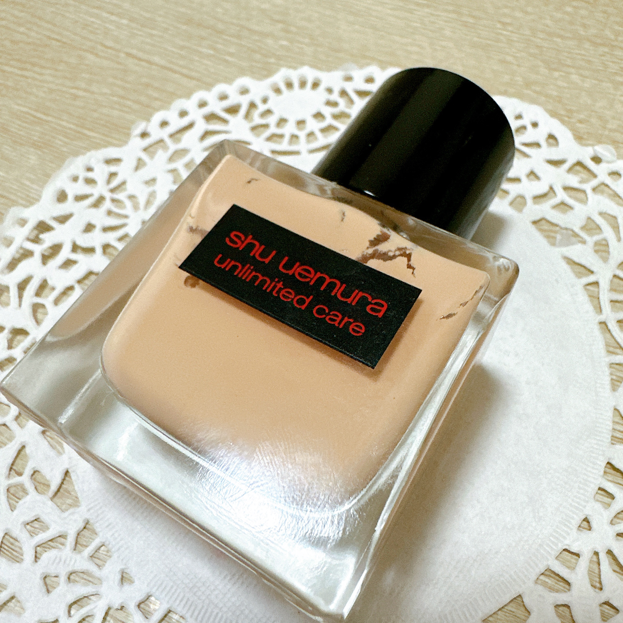 アンリミテッド ケア ツヤ セラム ファンデーション/shu uemura/リキッドファンデーションを使ったクチコミ（2枚目）