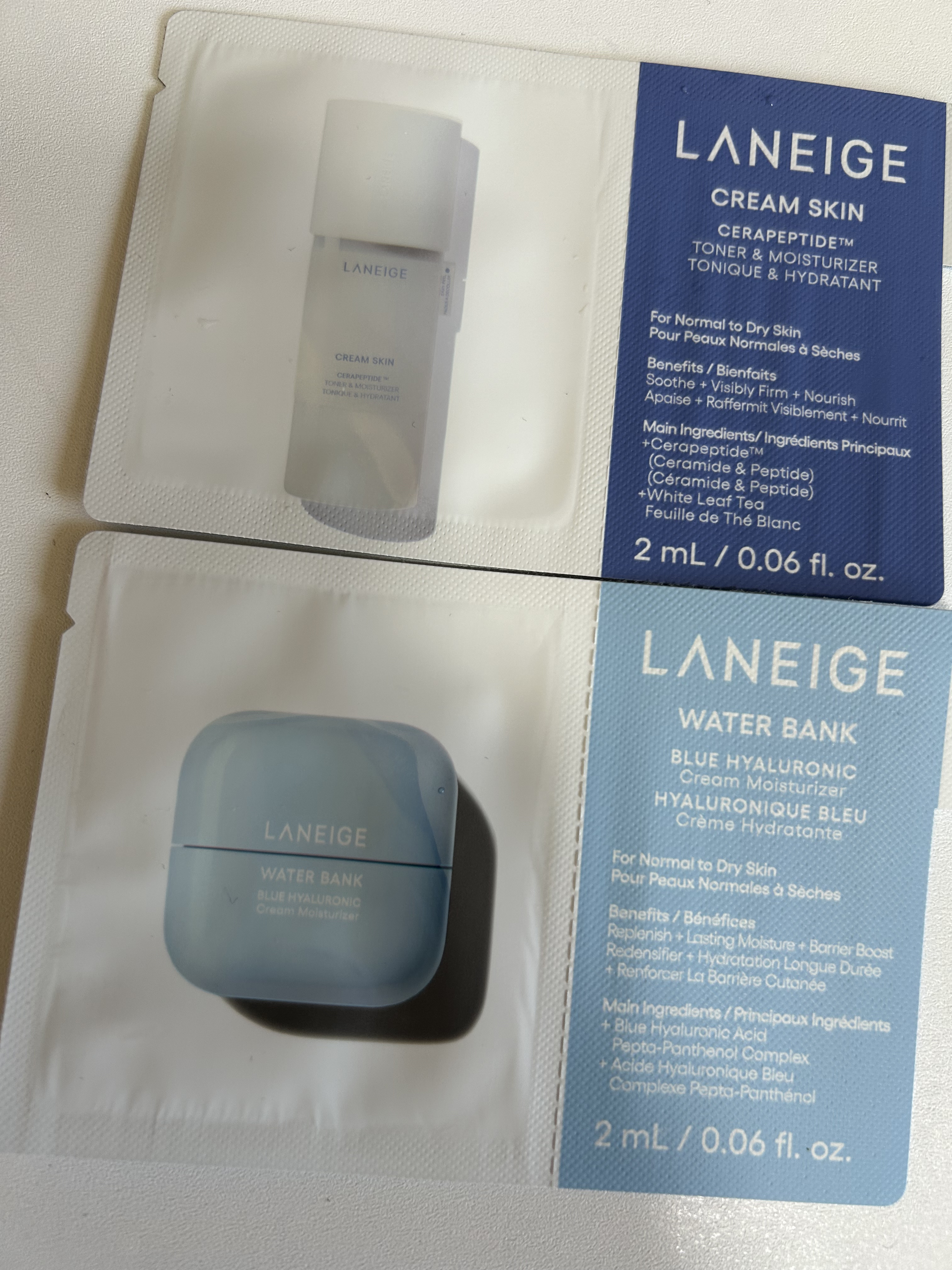 ウォーターバンク モイスチャークリーム 20ｍL(店舗限定サイズ)/LANEIGE/フェイスクリームを使ったクチコミ（1枚目）
