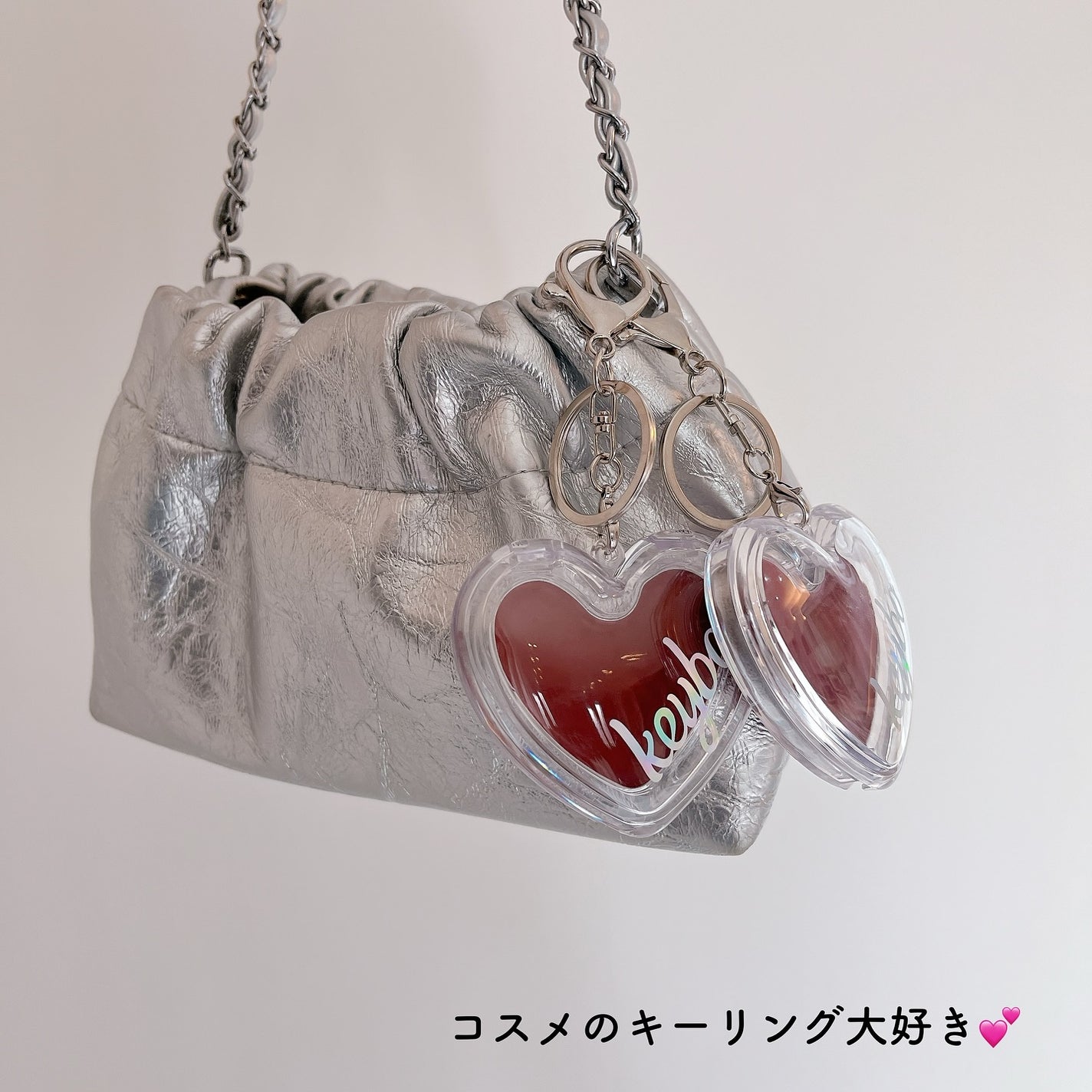 ハートキーリング リップ&チーク/keybo/口紅を使ったクチコミ(9枚目)