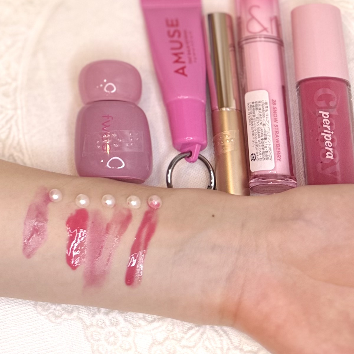 インク グラスティング リップ グロス/PERIPERA/リップグロスを使ったクチコミ（2枚目）