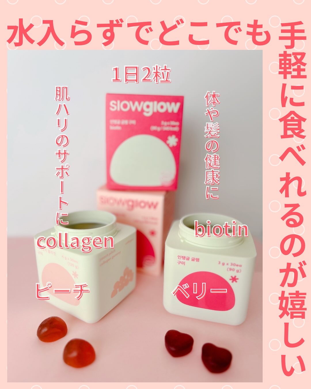 glow touch on gummy/slowglow/美容サプリメントを使ったクチコミ（3枚目）