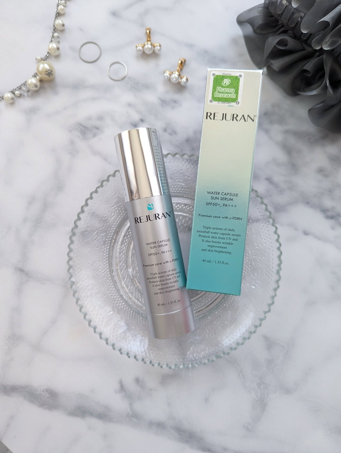 REJURAN ウォーターカプセルUV日焼け止めセラム SPF50+ PA+++ 40ml/REJURAN COSMETICS/日焼け止め・UVケアを使ったクチコミ（1枚目）