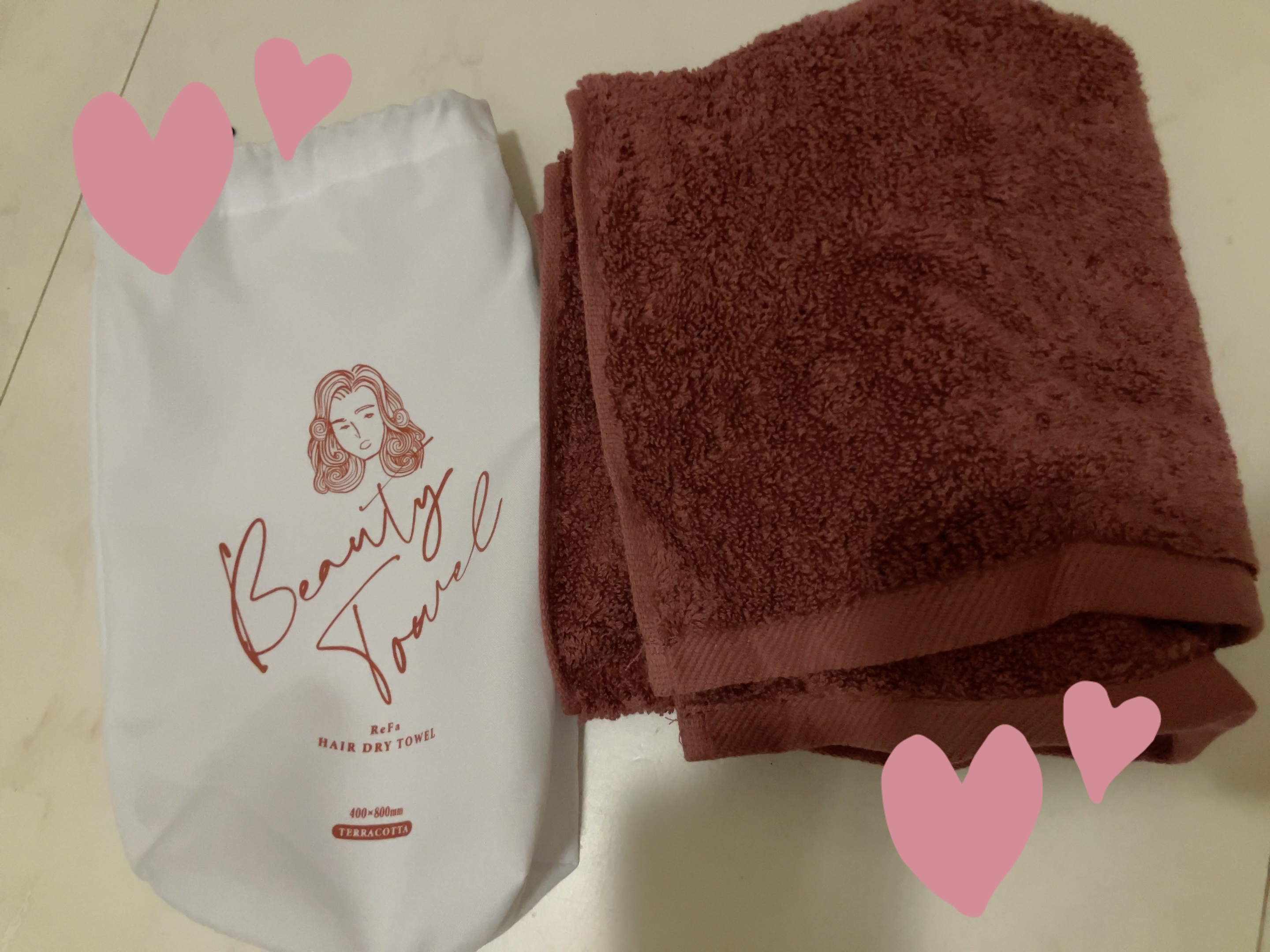ReFa HAIR DRY TOWEL Gray/ReFa/ヘアケアグッズを使ったクチコミ（2枚目）
