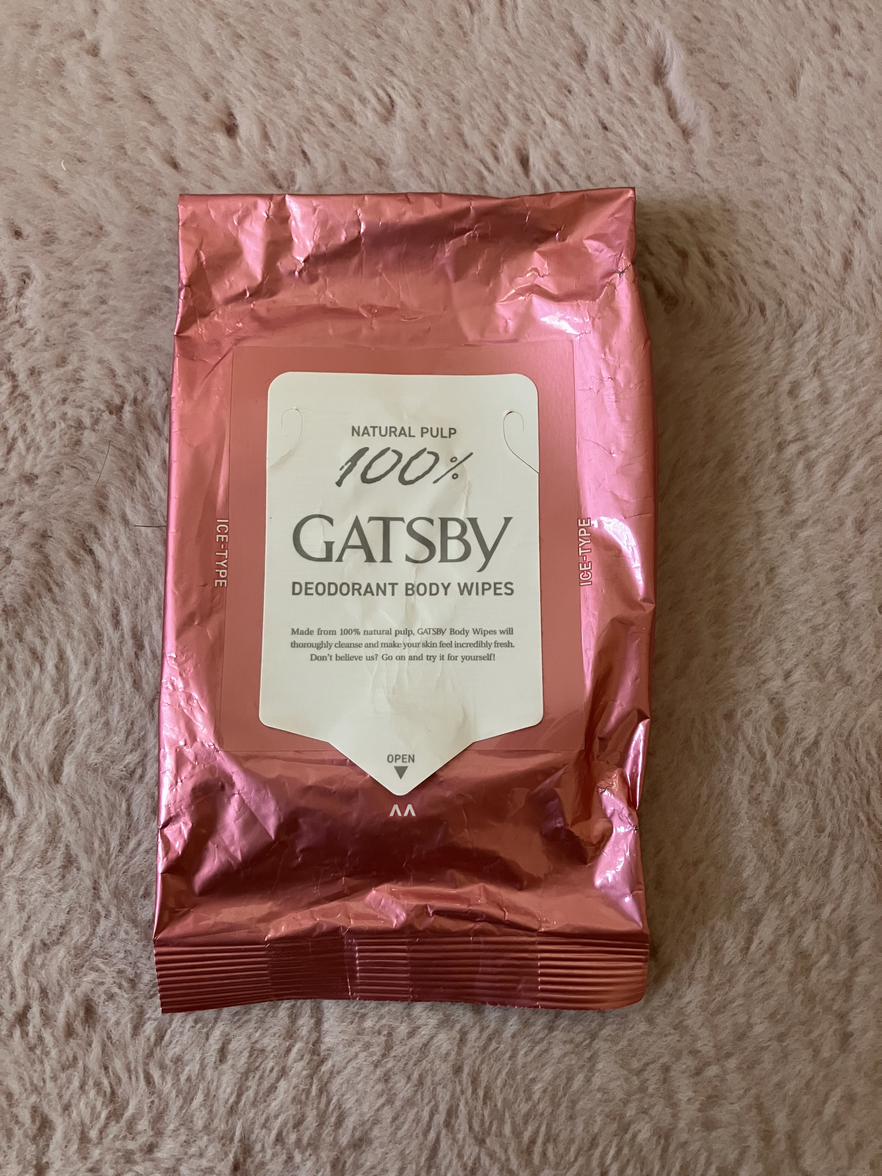 アイスデオドラント ボディペーパーN フリーズピーチ/ギャツビー/ボディシートを使ったクチコミ（1枚目）