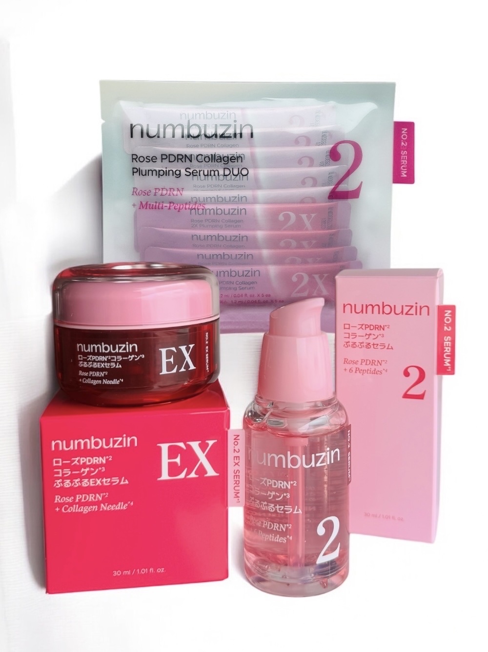 2番 ローズPDRNコラーゲンぷるぷるセラム/numbuzin/美容液を使ったクチコミ（2枚目）