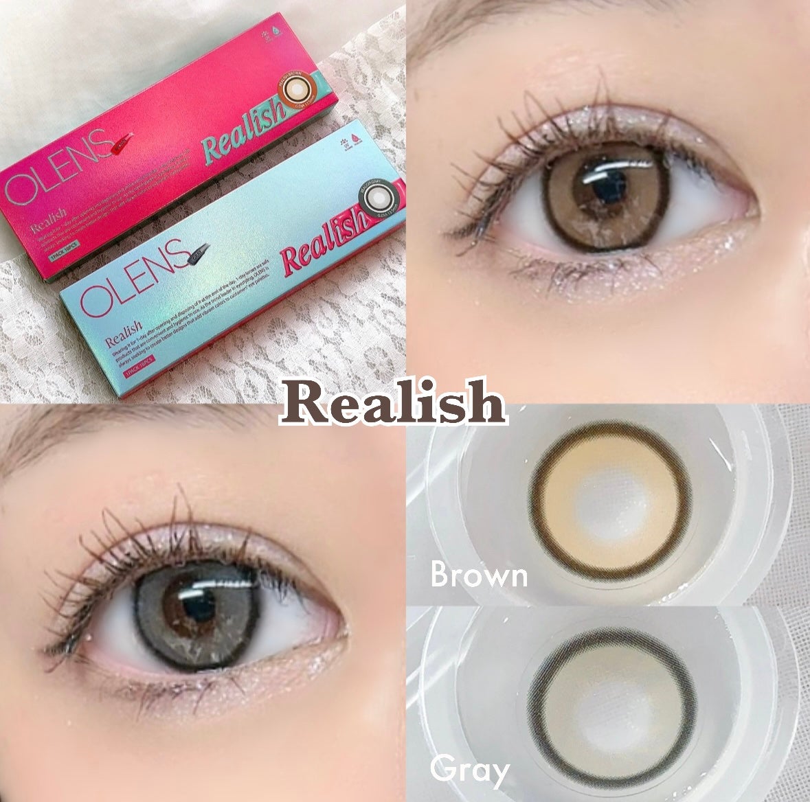 Realish 1day/OLENS/ワンデー(1DAY)カラコンを使ったクチコミ(1枚目)