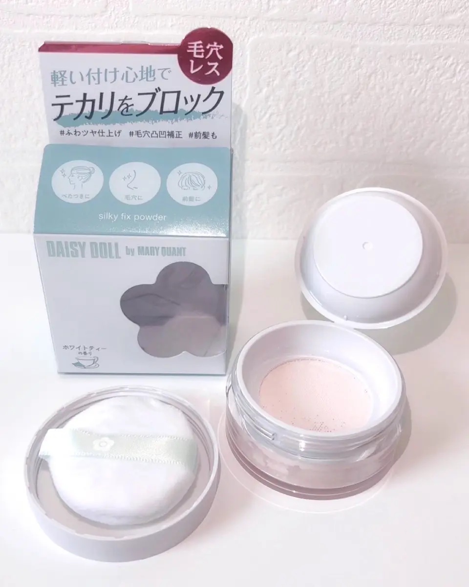デイジードール シルキー フィックス パウダー/DAISY DOLL by MARY QUANT/ルースパウダーを使ったクチコミ（1枚目）