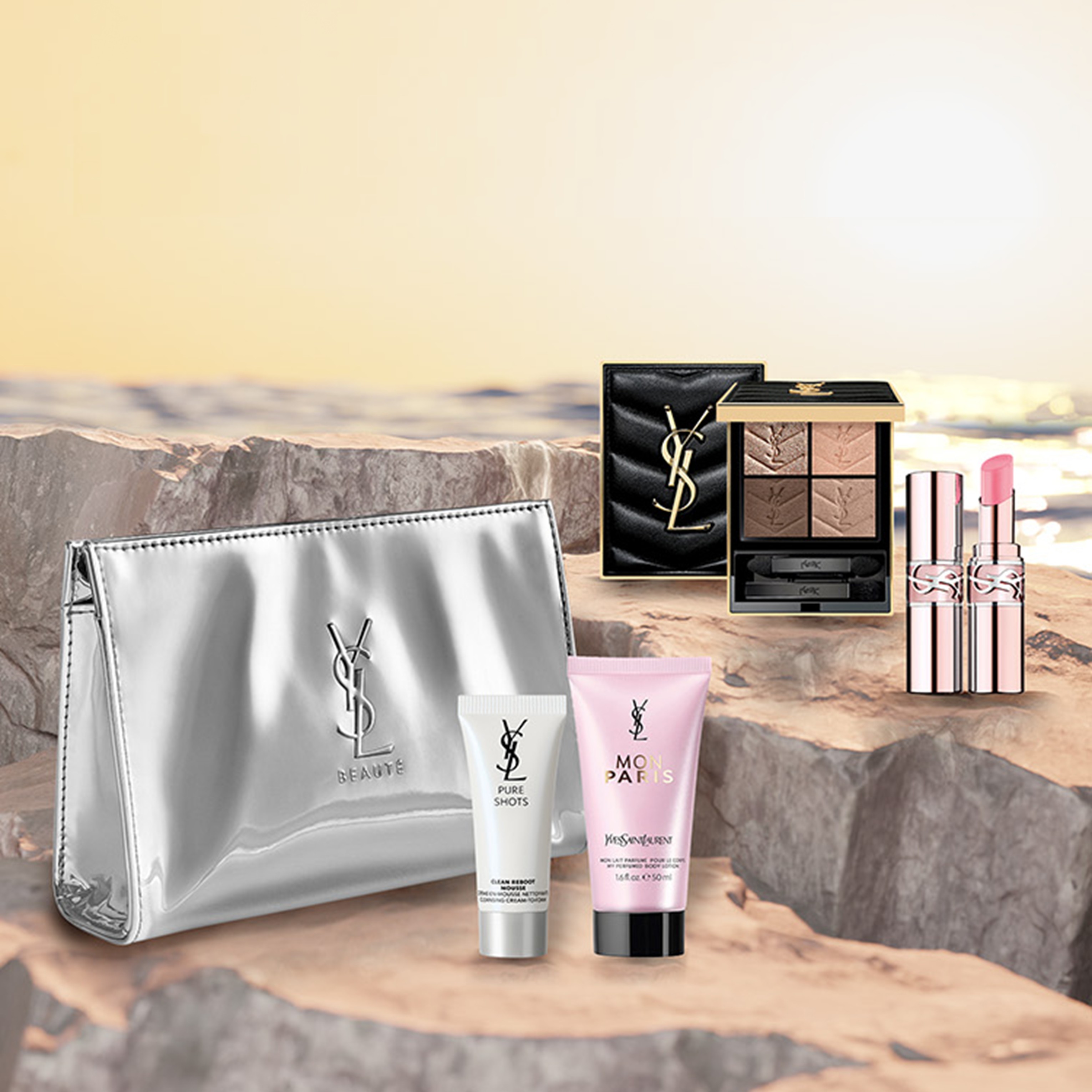 【公式オンライン限定】
YSL SUMMER WEEK 開催中。

公式オンライン限定の特別な期間。
今しか買えない、特別なセットをご用意。

「選べる メイクアップ キット」
メイクアップ製品2点以上 かつ 14,000円(税込)以上ご購