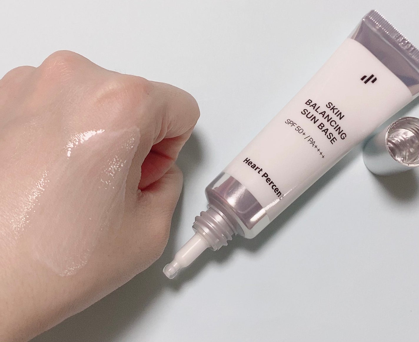 スキンバランシング サンベース/Heart Percent/日焼け止めクリームを使ったクチコミ(4枚目)