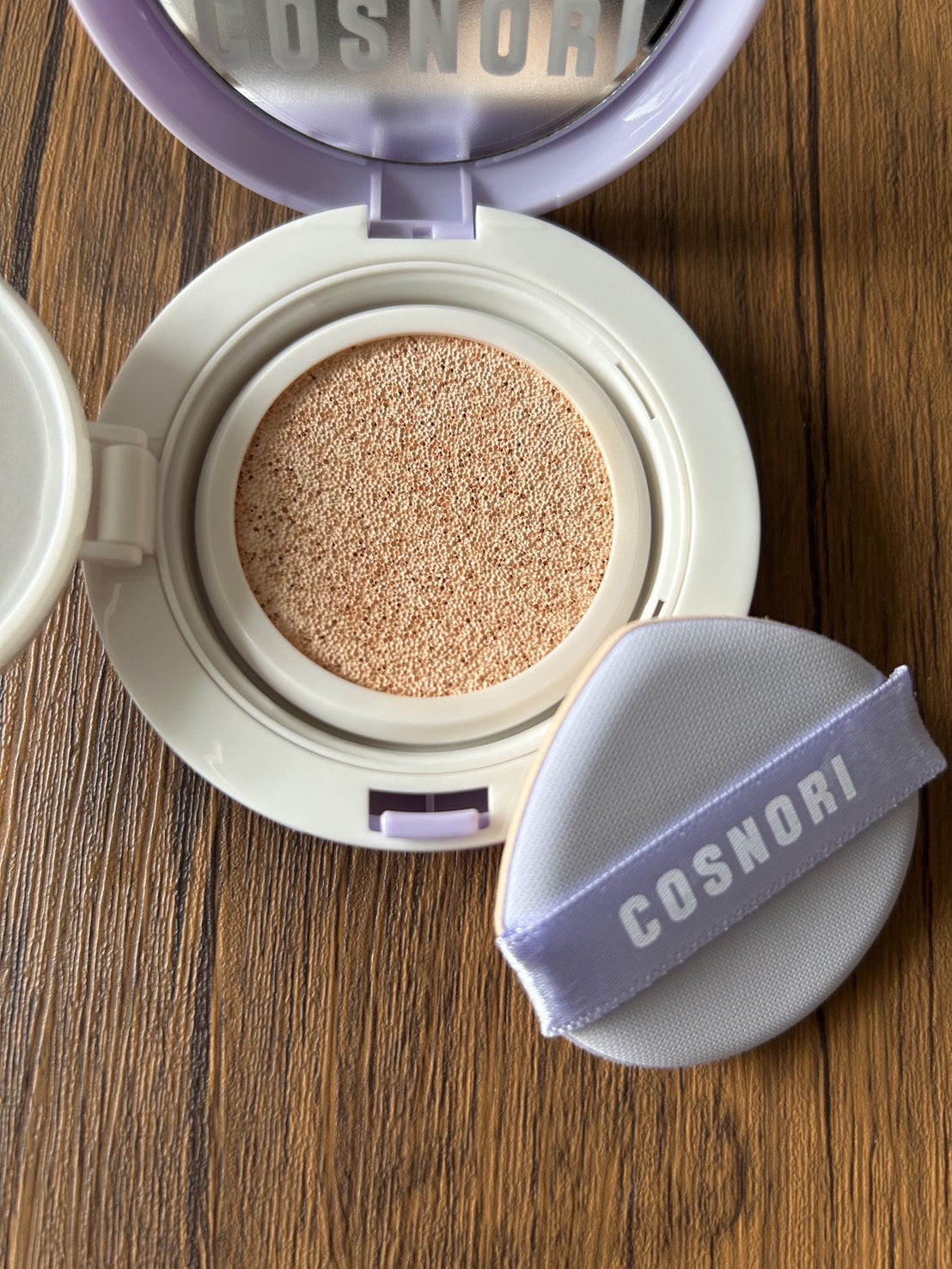 パンテノールバリアクッション/COSNORI/クッションファンデーションを使ったクチコミ（3枚目）