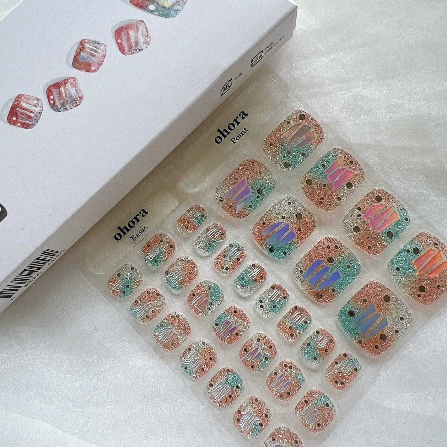 セミキュアジェルネイル(ハンド)/ohora/ネイルシールを使ったクチコミ(5枚目)