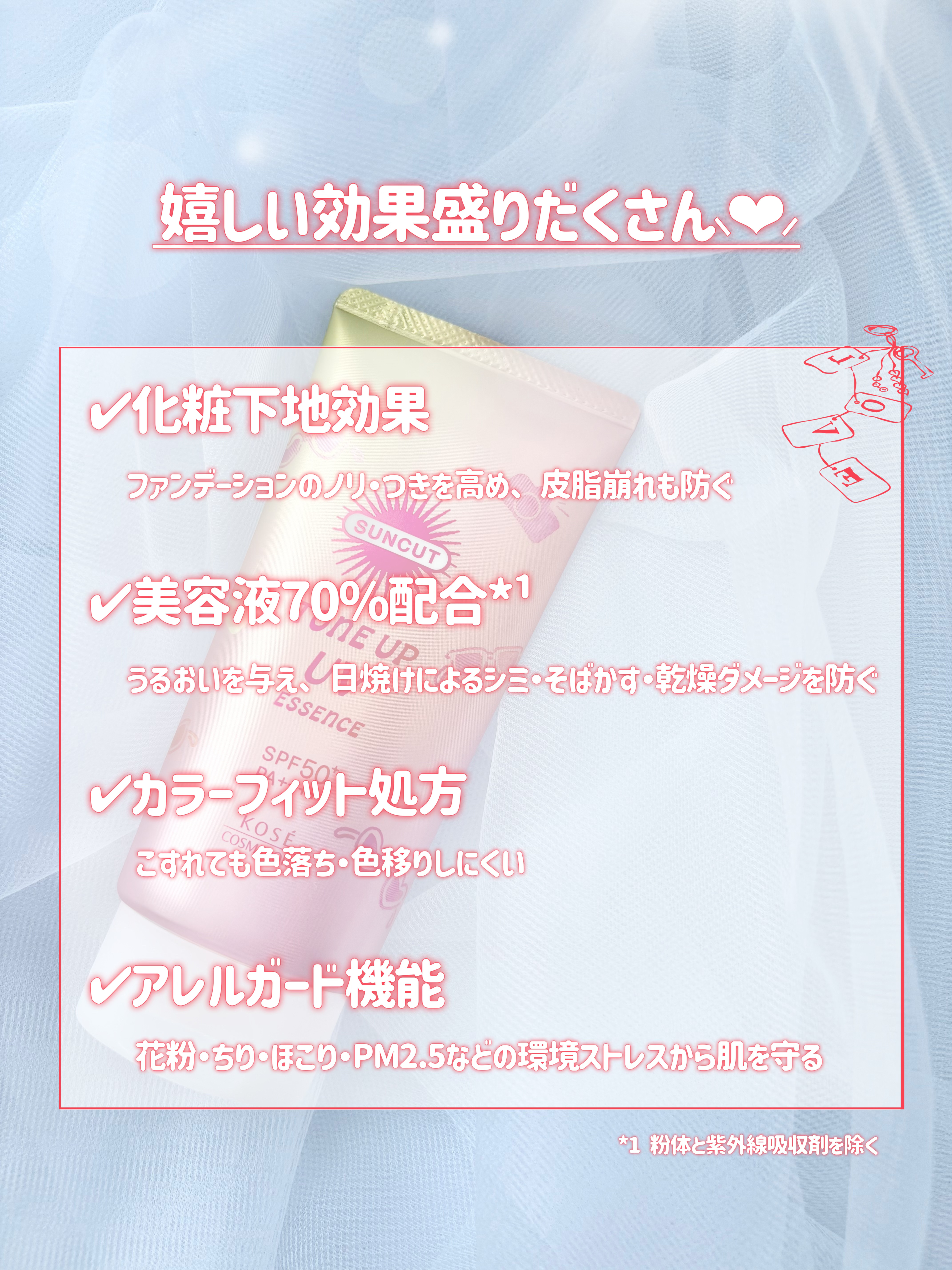 サンカットR トーンアップUV エッセンス/サンカット®/日焼け止めローションを使ったクチコミ（3枚目）