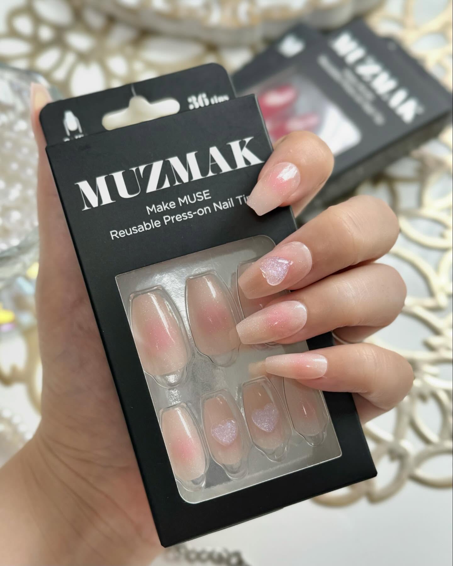 TPUネイルチップ（shape:Coffin）/Muzmak/ネイルチップ・パーツを使ったクチコミ（2枚目）