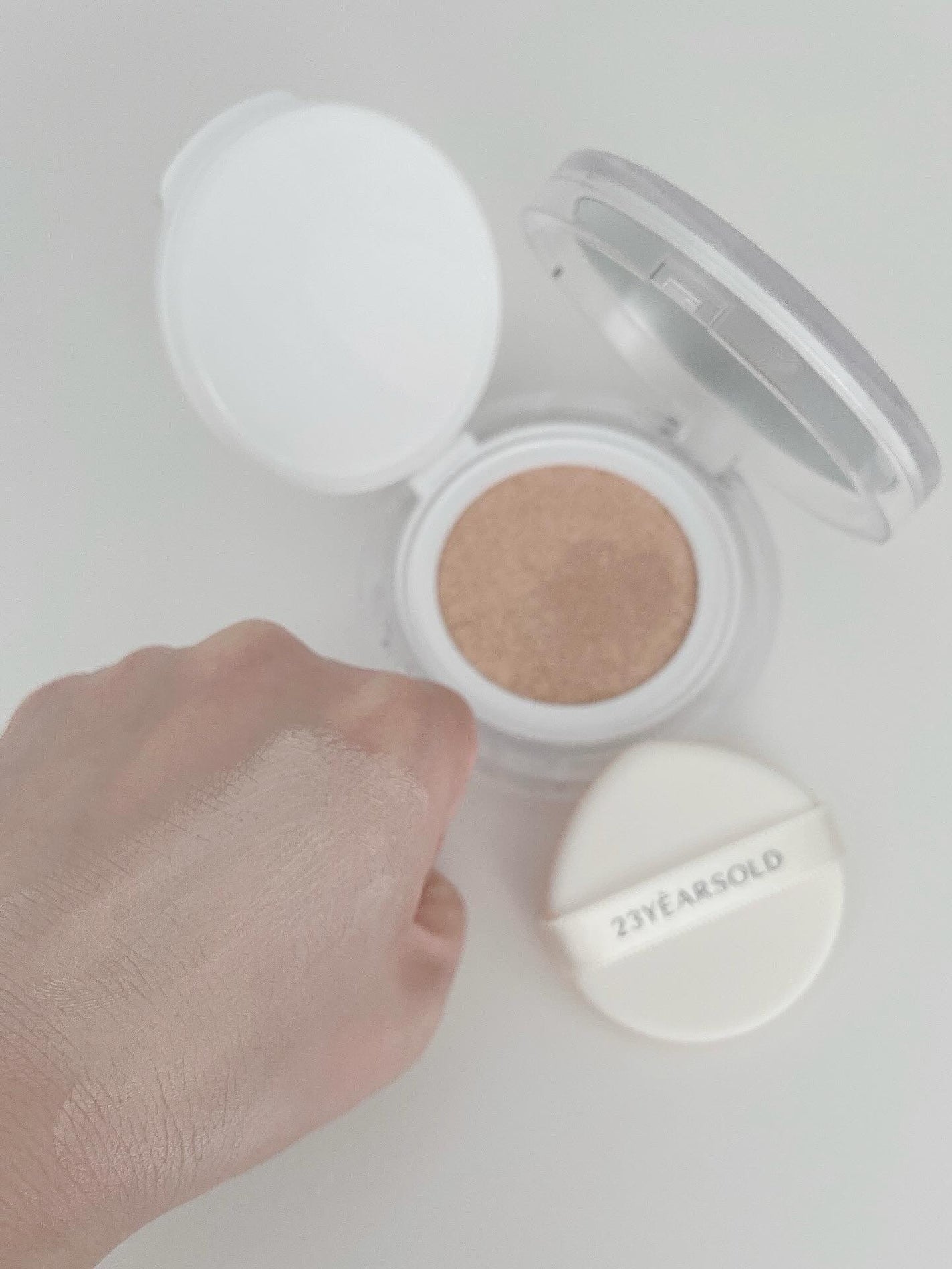 ハートリーフシーンカバークッション/23years old/クッションファンデーションを使ったクチコミ(3枚目)