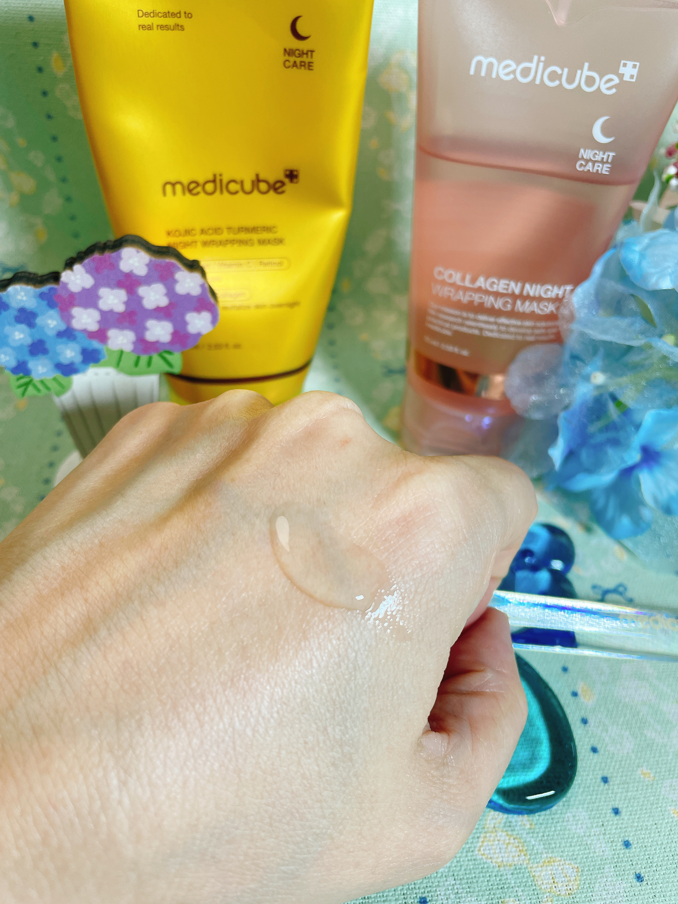 コラーゲンナイトラッピングマスク/MEDICUBE/洗い流すパック・マスクを使ったクチコミ（2枚目）