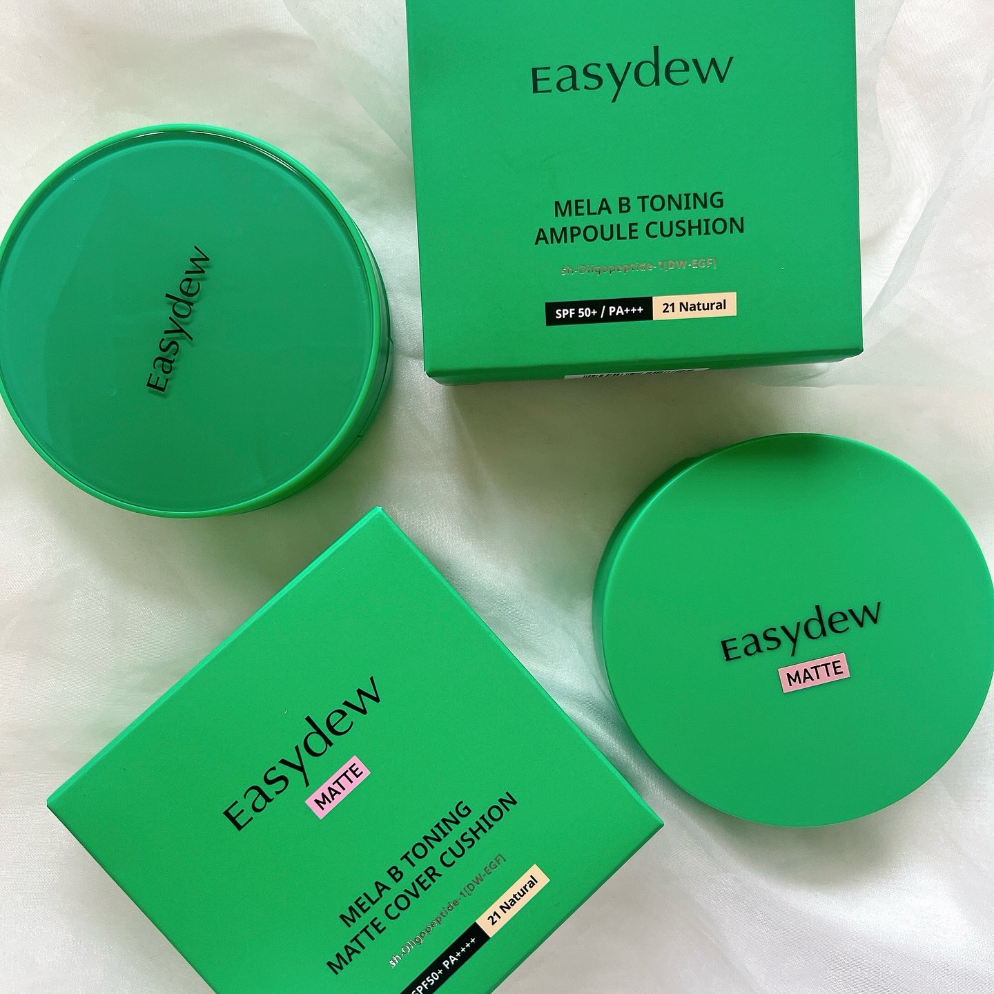 イージーデュー メラBトーニングマットカバークッション/Easydew/クリーム・エマルジョンファンデーションを使ったクチコミ（2枚目）