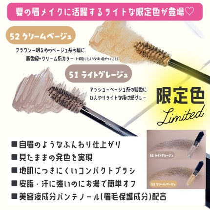 ヘビーローテーション カラーリングアイブロウEX/ヘビーローテーション/眉マスカラを使ったクチコミ(2枚目)