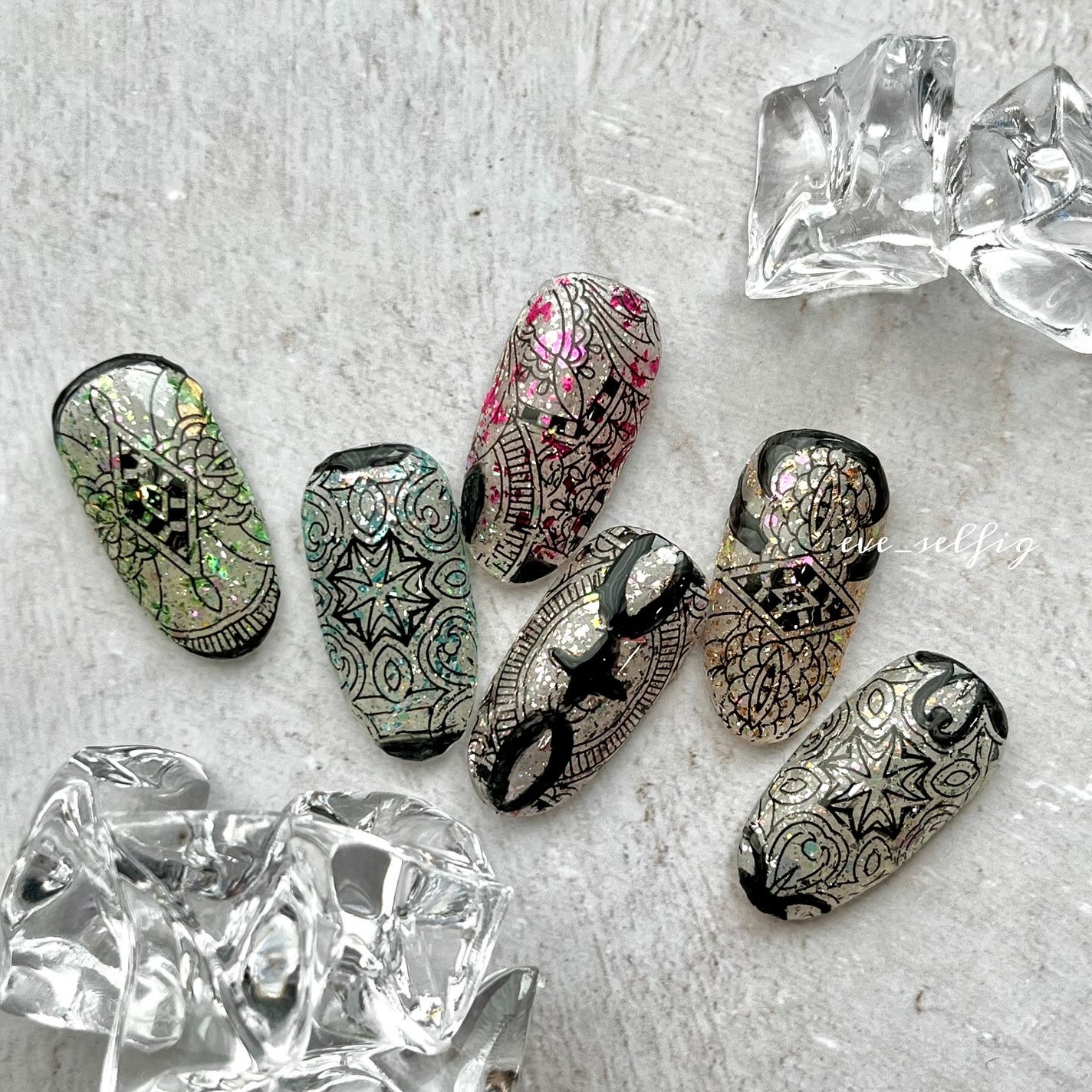 万華鏡ホログラム/ネイル工房/ジェルネイルを使ったクチコミ(2枚目)