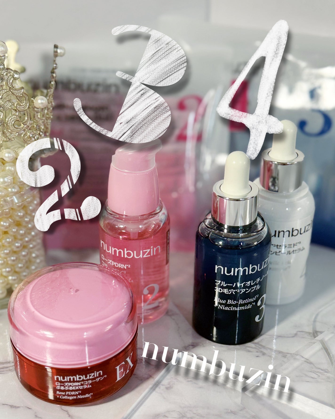 2番 ローズPDRNコラーゲンぷるぷるセラム/numbuzin/美容液を使ったクチコミ(7枚目)