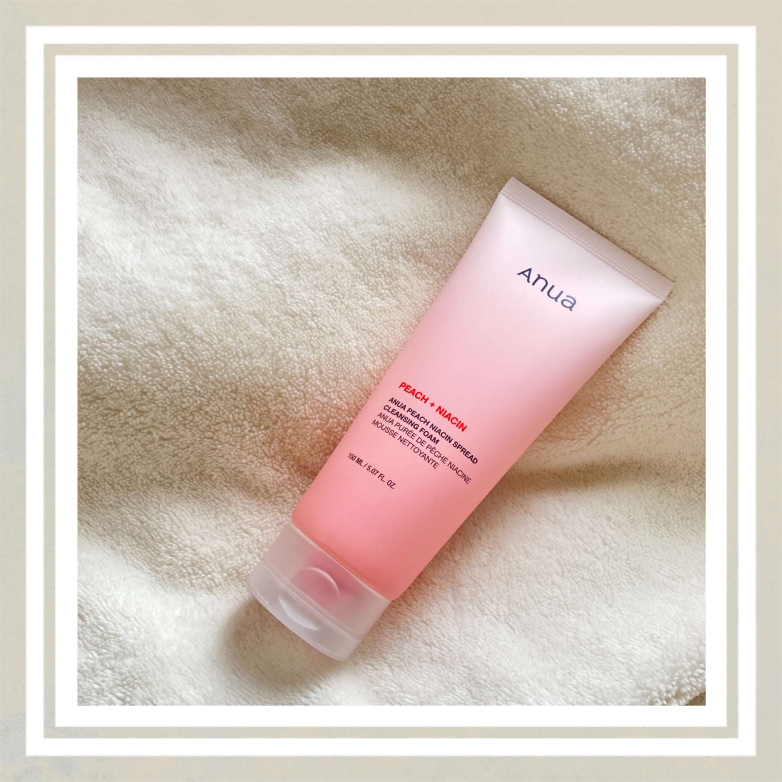 桃ナイアシンスプレッドクレンジングフォーム/Anua/洗顔フォームを使ったクチコミ（1枚目）