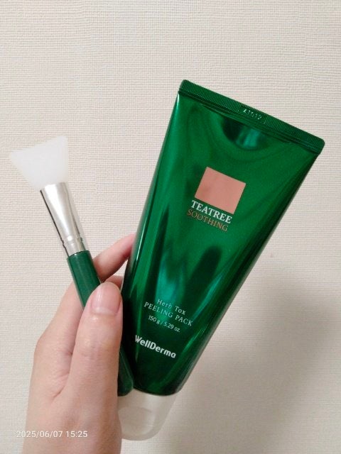 ティーツリーハーブピーリングパック/WellDerma/洗い流すパック・マスクを使ったクチコミ(2枚目)