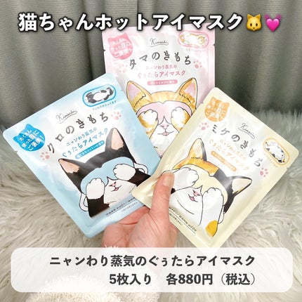 ネコのきもち ホットアイマスク タマのきもち/グローバル プロダクト プランニング/ホットアイマスクを使ったクチコミ(3枚目)
