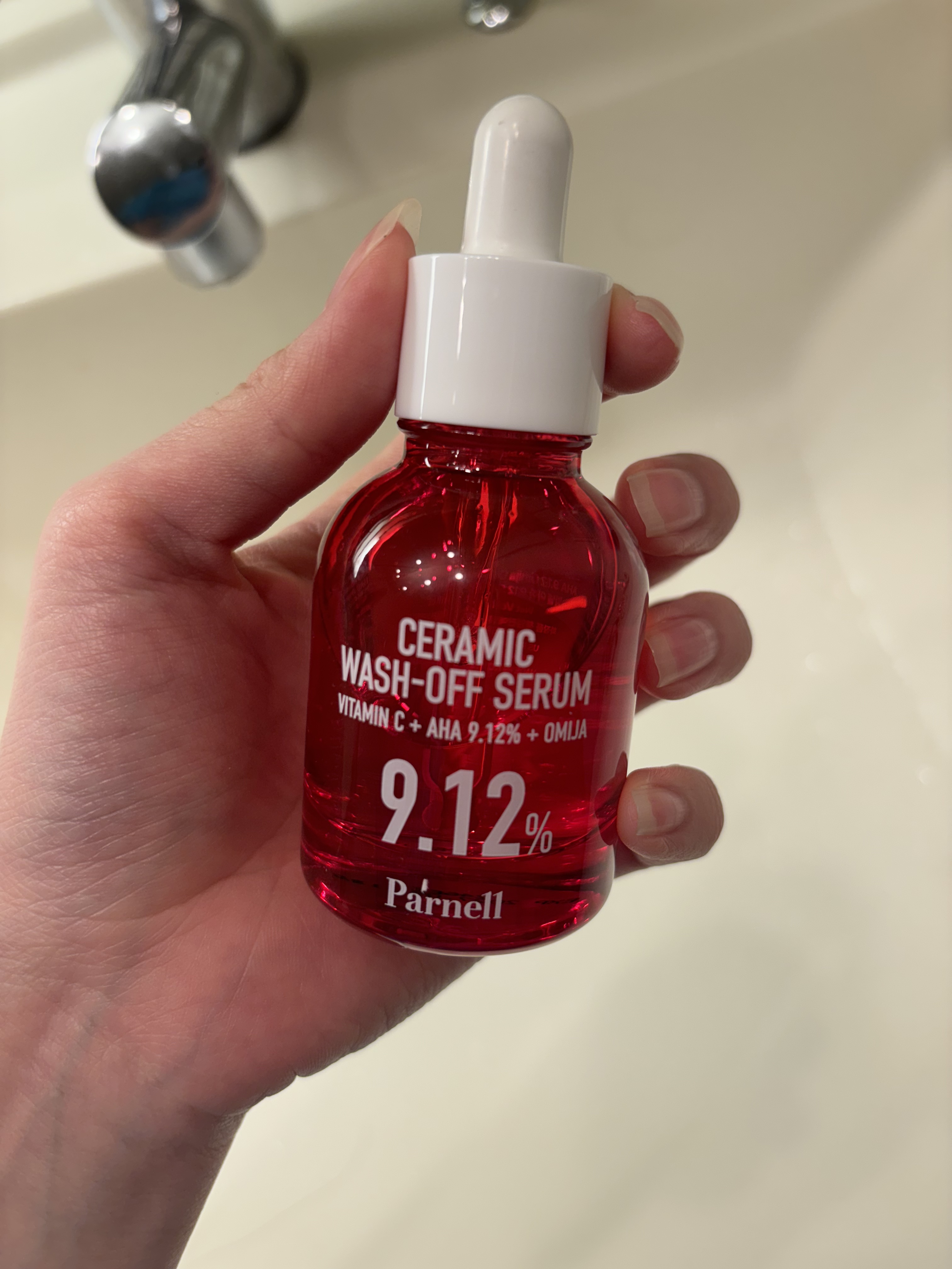 AHA 9.12 オミジャ 陶器肌 ウォッシュオフ セラム/parnell/美容液を使ったクチコミ（1枚目）