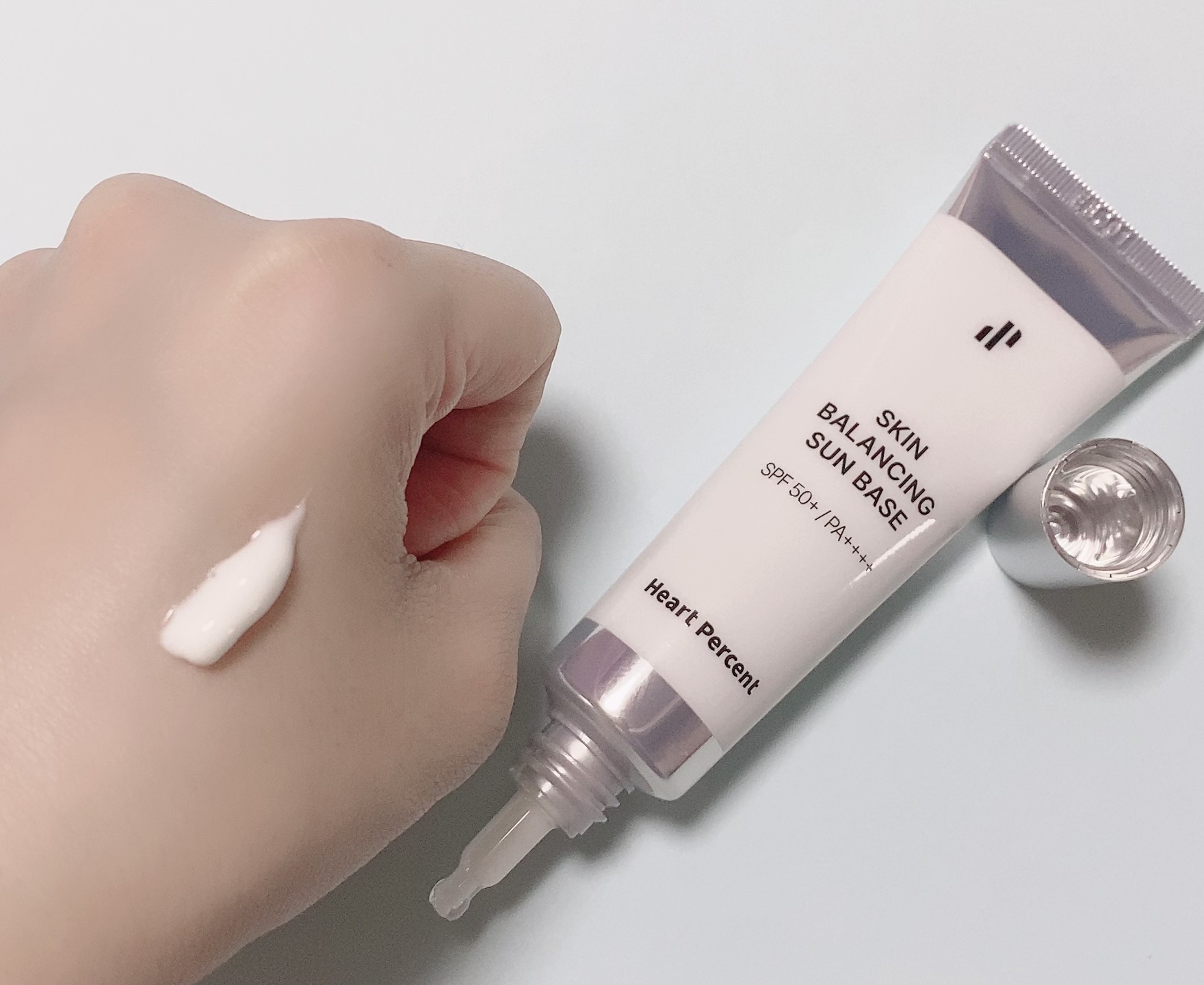 スキンバランシング サンベース/Heart Percent/日焼け止めクリームを使ったクチコミ（3枚目）