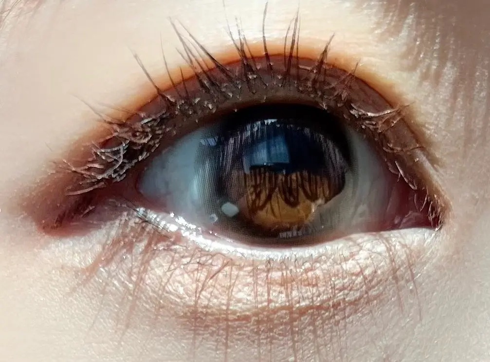 マリナシリーズ	 マリナメガアッシュピンク/LENSSIS/カラーコンタクトレンズを使ったクチコミ（2枚目）