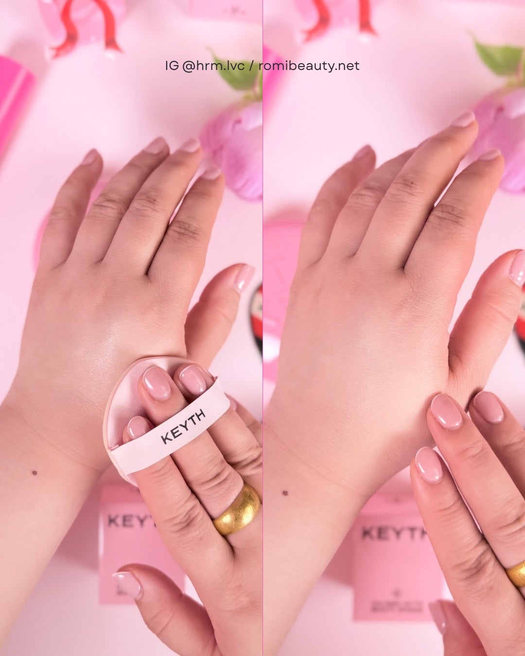 ピンクマグネットクッション/KEYTH/クッションファンデーションを使ったクチコミ(3枚目)