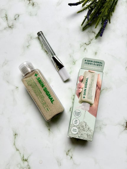 グリーン クレイ酵素クレンザー/SKIN SIGNAL/洗顔パウダーを使ったクチコミ(7枚目)