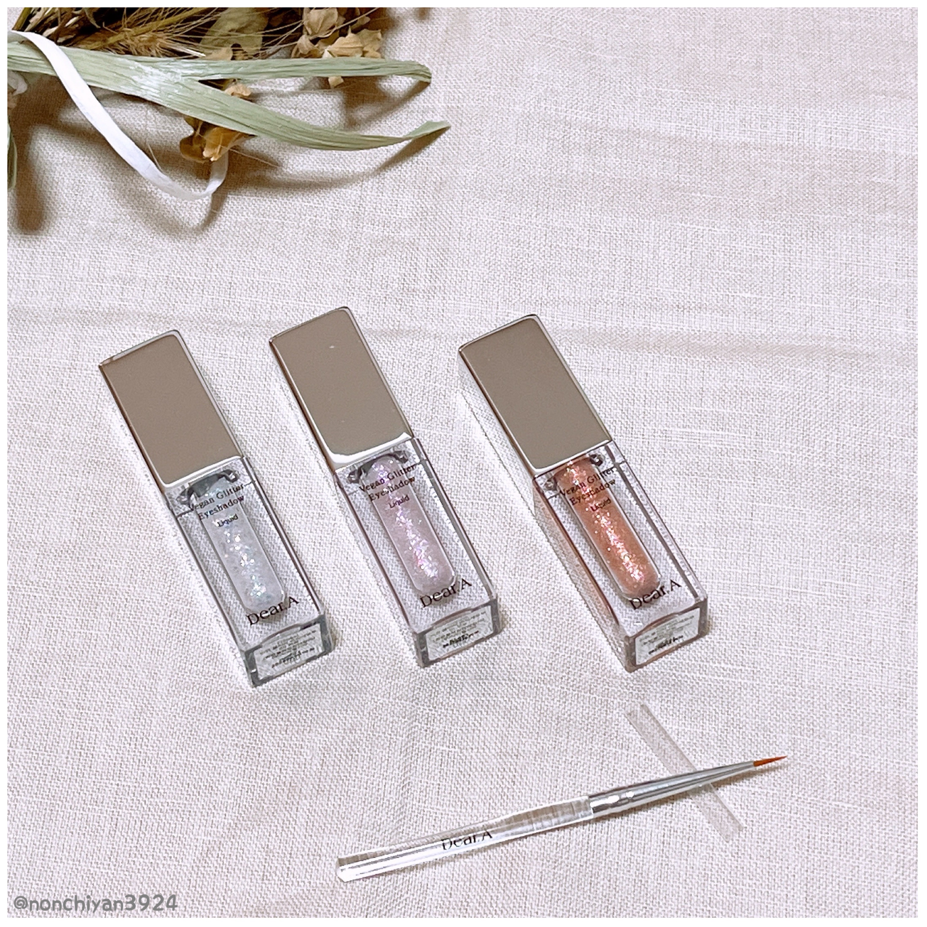 グリッターアイシャドウ/Dear.A/グリッターを使ったクチコミ（2枚目）