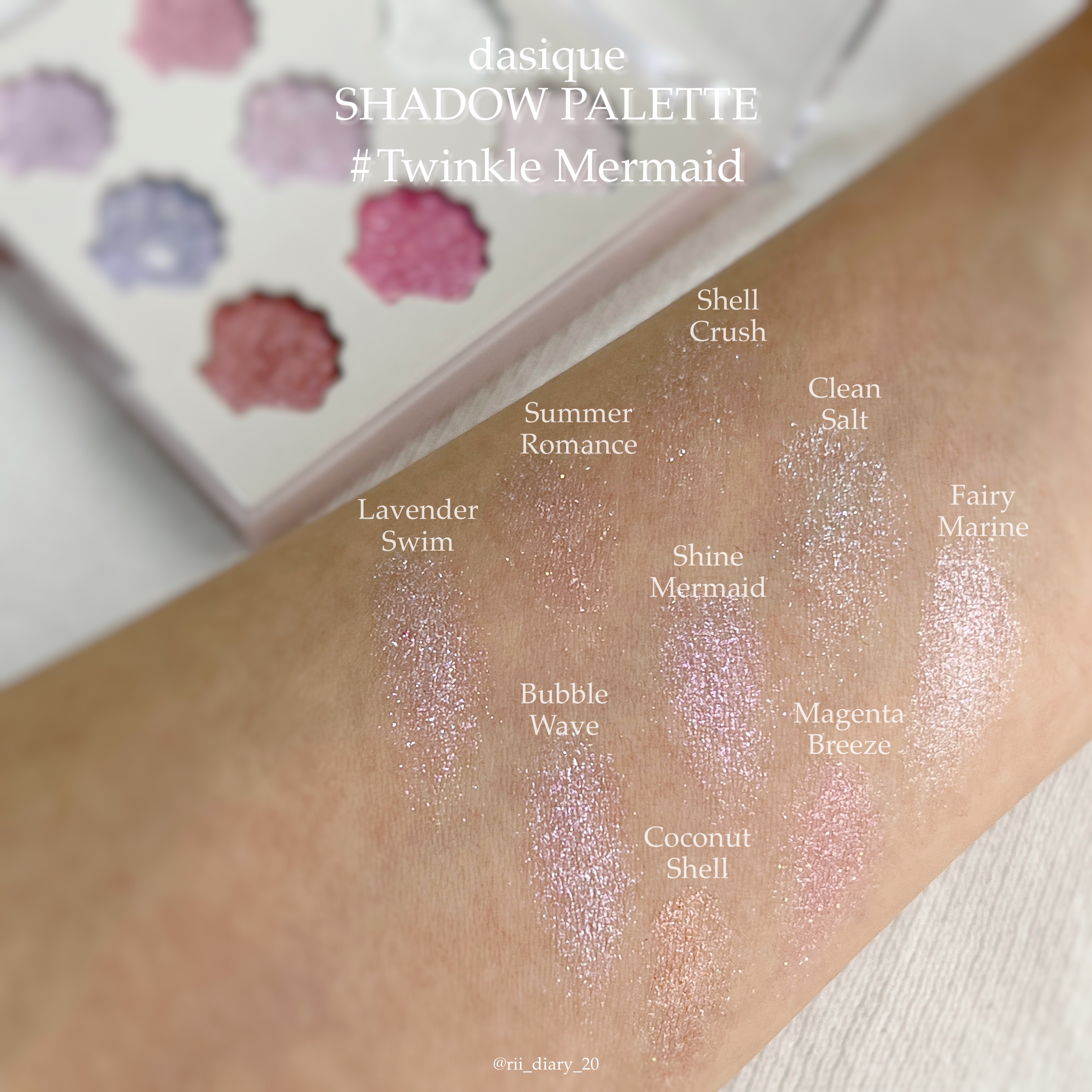 シャドウパレット/dasique/アイシャドウパレットを使ったクチコミ（2枚目）