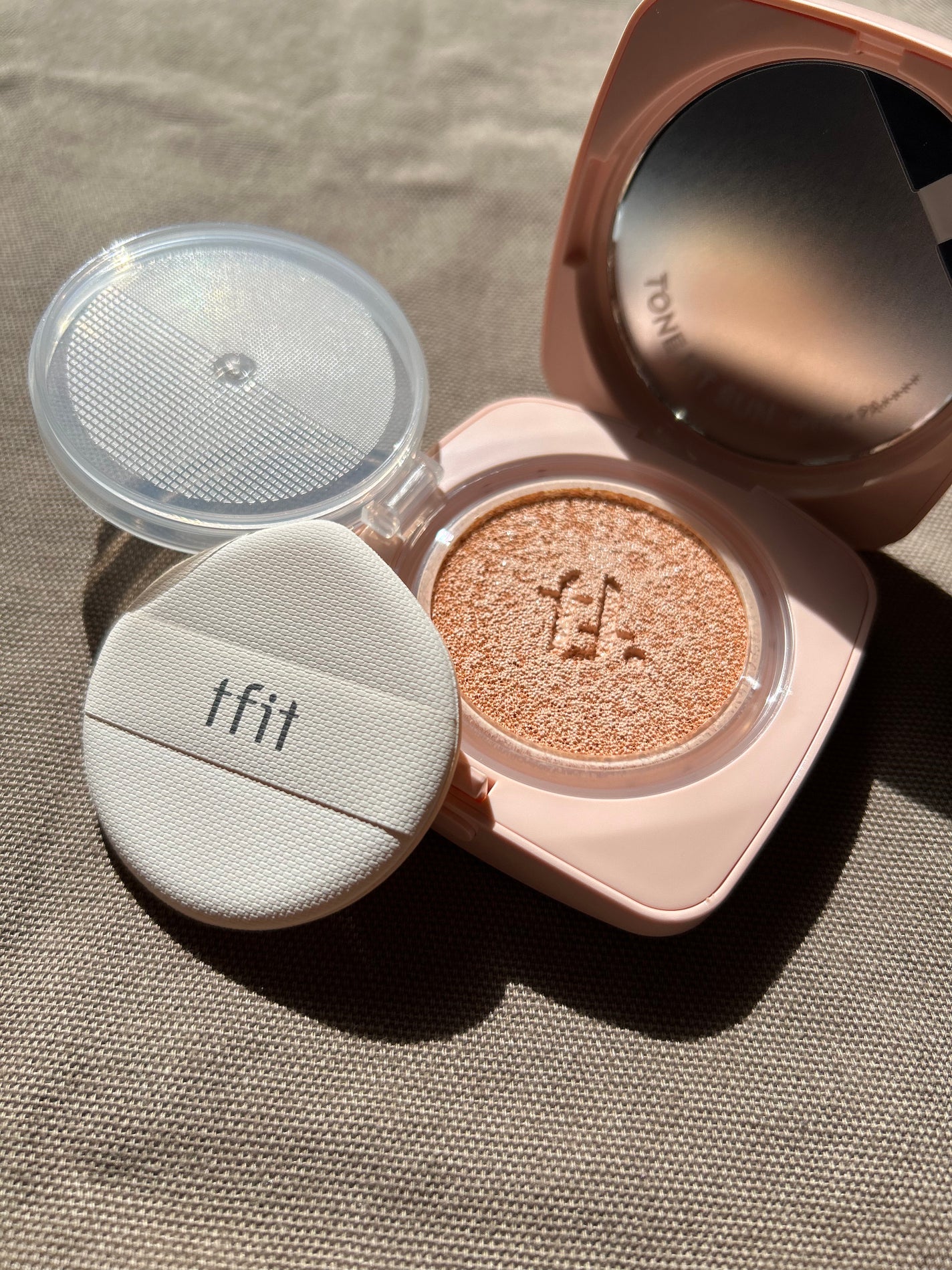 ベースフィットトーンアップサンクッション/TFIT/クッションファンデーションを使ったクチコミ(1枚目)