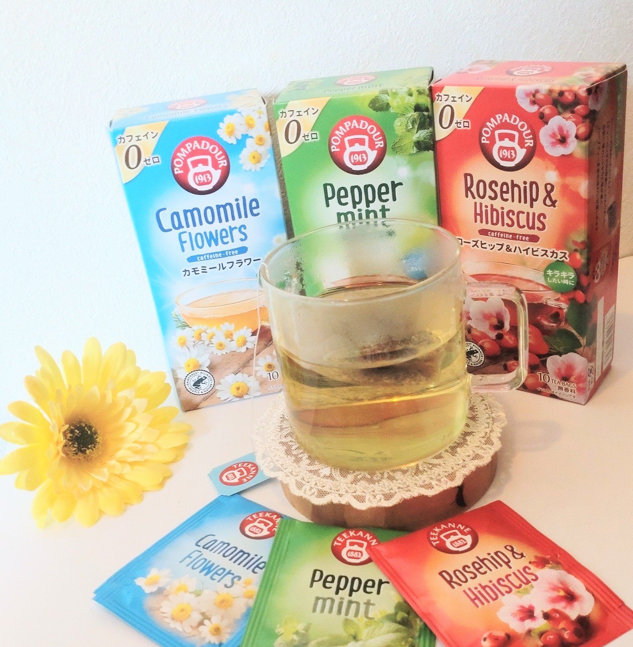 ローズヒップ＆ハイビスカス/ポンパドール/ドリンクを使ったクチコミ（2枚目）