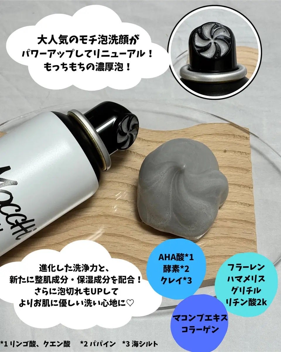 モッチスキン 吸着泡洗顔 BK/MoccHi SKIN/泡洗顔を使ったクチコミ(2枚目)