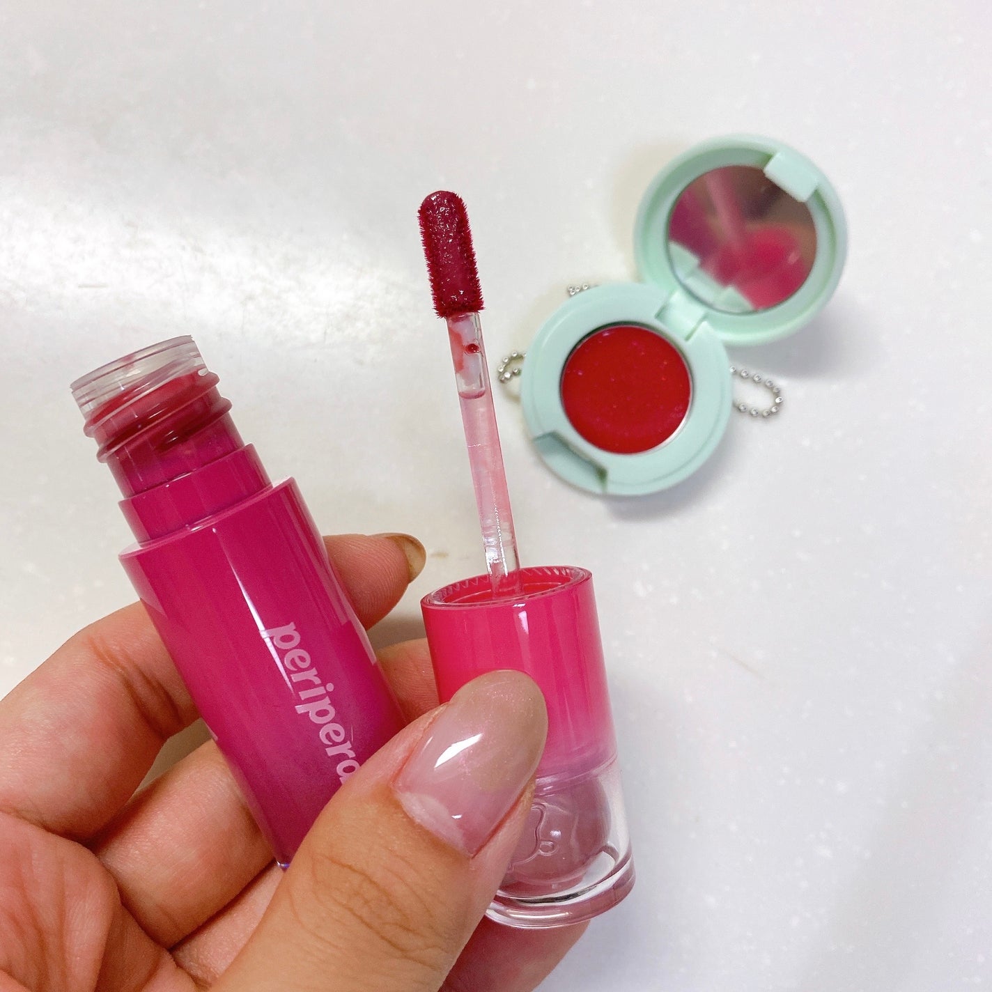 インク ムード グロイ ティント/PERIPERA/リップティントを使ったクチコミ(8枚目)