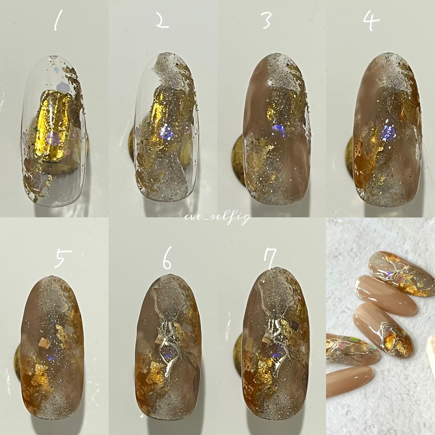 ストーンフラッシュ/ネイル工房/ジェルネイルを使ったクチコミ（3枚目）